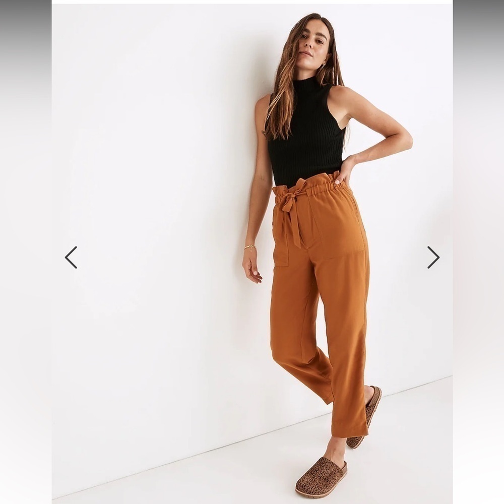 Madewell Sz Md Dunaway Paperbag Pants